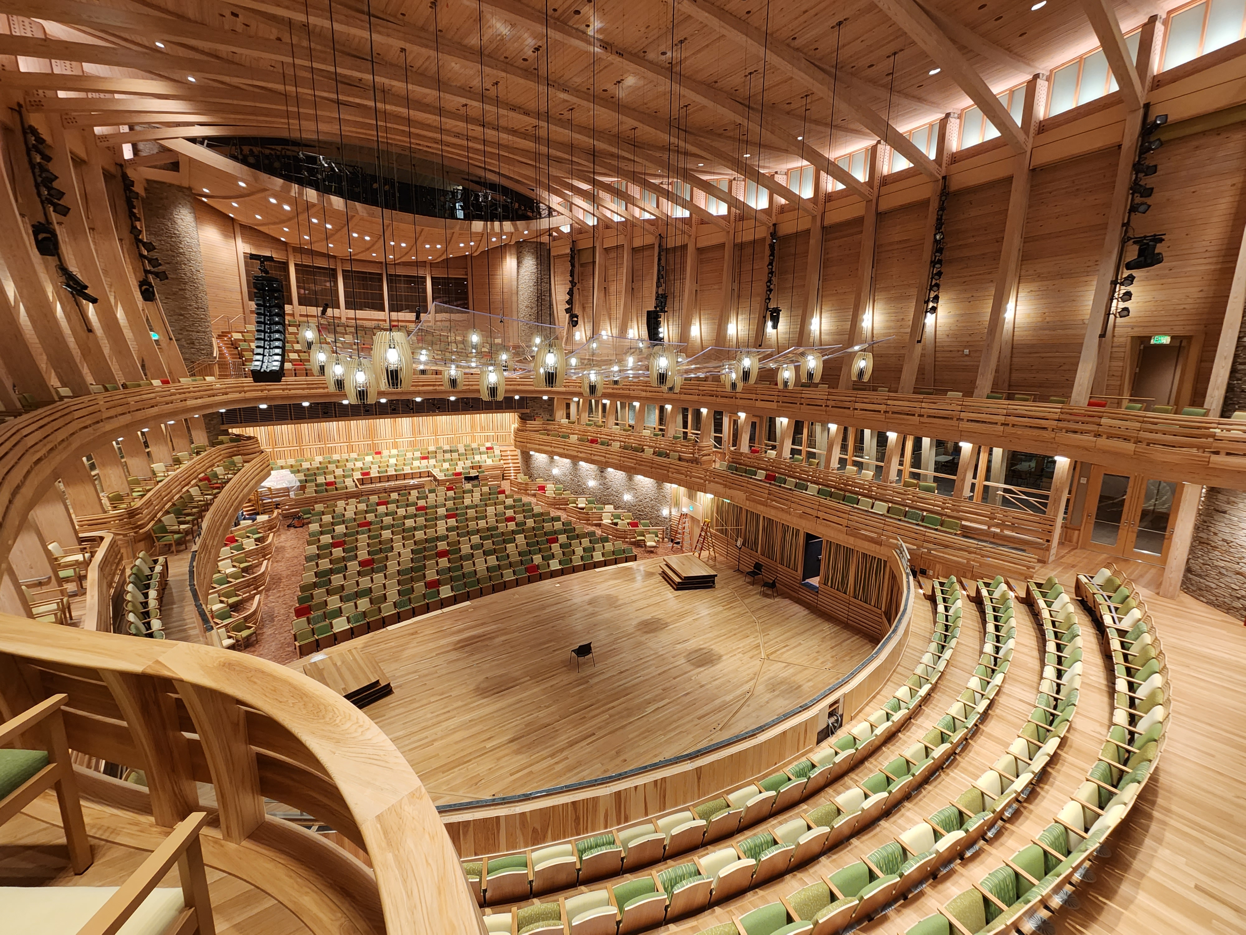 Groton Hill Music School — interior woodwork view 10